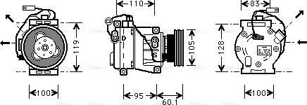 AVA IV K064 - Compressore, Climatizzatore www.autoricambi360.it
