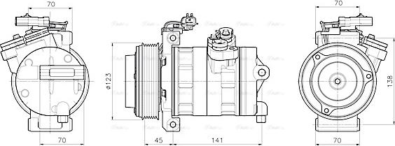 AVA JEAK092 - Compressore, Climatizzatore www.autoricambi360.it