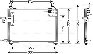 AVA KA5006 - Condensatore, Climatizzatore www.autoricambi360.it