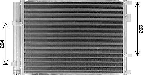 AVA KA5338D - Condensatore, Climatizzatore www.autoricambi360.it