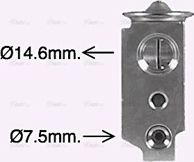 AVA KA1322 - Valvola ad espansione, Climatizzatore www.autoricambi360.it