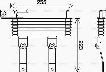 AVA KA3228 - Radiatore olio, Cambio automatico www.autoricambi360.it