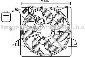 AVA KA7541 - Ventola, Raffreddamento motore www.autoricambi360.it