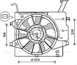 AVA KA7535 - Ventola, Raffreddamento motore www.autoricambi360.it
