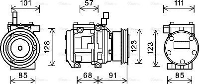 AVA KAAK145 - Compressore, Climatizzatore www.autoricambi360.it