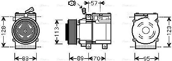 AVA KAAK137 - Compressore, Climatizzatore www.autoricambi360.it