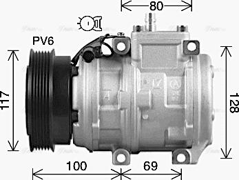 AVA KAAK336 - Compressore, Climatizzatore www.autoricambi360.it