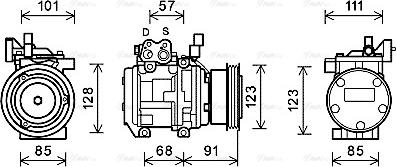 AVA KAK145 - Compressore, Climatizzatore www.autoricambi360.it