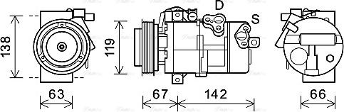 AVA KAK216 - Compressore, Climatizzatore www.autoricambi360.it