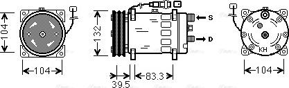 AVA MNAK047 - Compressore, Climatizzatore www.autoricambi360.it