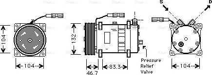 AVA MNK048 - Compressore, Climatizzatore www.autoricambi360.it