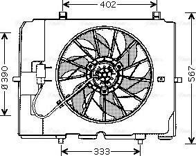 AVA MS7502 - Ventola, Raffreddamento motore www.autoricambi360.it