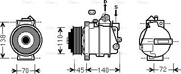 AVA MSAK568 - Compressore, Climatizzatore www.autoricambi360.it