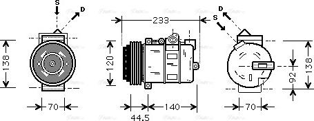 AVA MSAK277 - Compressore, Climatizzatore www.autoricambi360.it