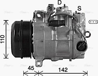 AVA MSAK742 - Compressore, Climatizzatore www.autoricambi360.it