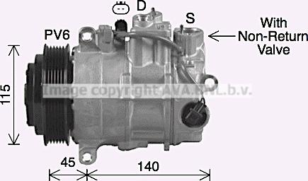 AVA MSK755 - Compressore, Climatizzatore www.autoricambi360.it