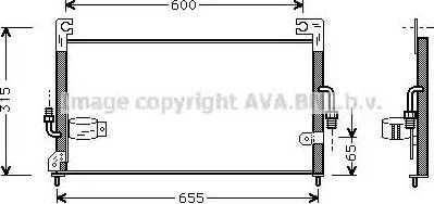 AVA MT 5115 - Condensatore, Climatizzatore www.autoricambi360.it