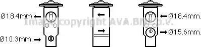 AVA MZ1271 - Valvola ad espansione, Climatizzatore www.autoricambi360.it