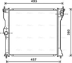 AVA MT2243 - Radiatore, Raffreddamento motore www.autoricambi360.it