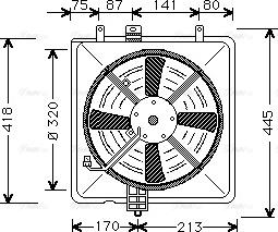 AVA MT 7502 - Ventola, Raffreddamento motore www.autoricambi360.it