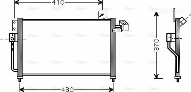 AVA MZ5195 - Condensatore, Climatizzatore www.autoricambi360.it