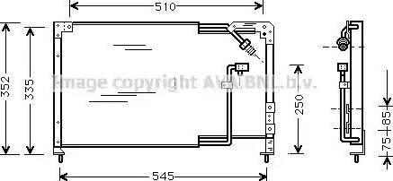 AVA MZ5145 - Condensatore, Climatizzatore www.autoricambi360.it