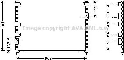 AVA MZ 5148 - Condensatore, Climatizzatore www.autoricambi360.it