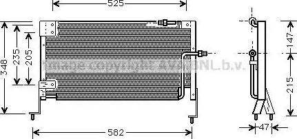 AVA MZ5142 - Condensatore, Climatizzatore www.autoricambi360.it