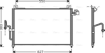AVA MZ5159 - Condensatore, Climatizzatore www.autoricambi360.it