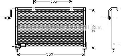 AVA MZ 5106 - Condensatore, Climatizzatore www.autoricambi360.it