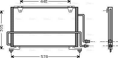 AVA MZ 5108 - Condensatore, Climatizzatore www.autoricambi360.it