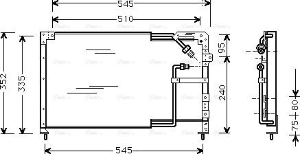 AVA MZ 5103 - Condensatore, Climatizzatore www.autoricambi360.it