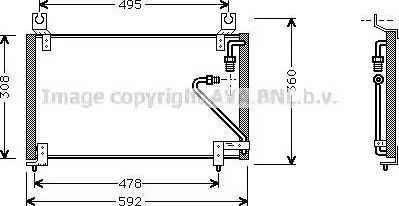 AVA MZ 5102 - Condensatore, Climatizzatore www.autoricambi360.it