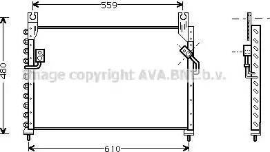 AVA MZ 5122 - Condensatore, Climatizzatore www.autoricambi360.it