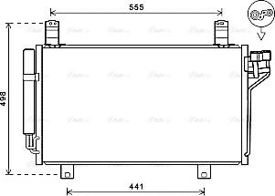 AVA MZ5264D - Condensatore, Climatizzatore www.autoricambi360.it