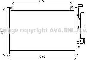 AVA MZ5236D - Condensatore, Climatizzatore www.autoricambi360.it