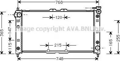 AVA MZ 2137 - Radiatore, Raffreddamento motore www.autoricambi360.it