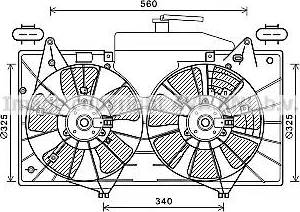 AVA MZ7551 - Ventola, Raffreddamento motore www.autoricambi360.it