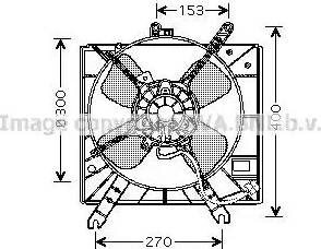 AVA MZ7515 - Ventola, Raffreddamento motore www.autoricambi360.it