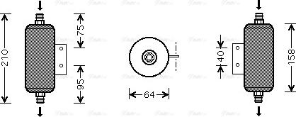 AVA MZ D149 - Essiccatore, Climatizzatore www.autoricambi360.it