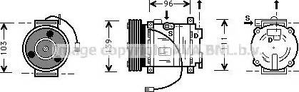 AVA MZK007 - Compressore, Climatizzatore www.autoricambi360.it
