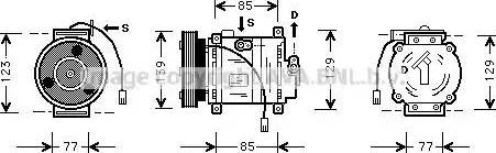 AVA MZ K035 - Compressore, Climatizzatore www.autoricambi360.it