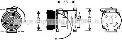 AVA MZ K132 - Compressore, Climatizzatore www.autoricambi360.it