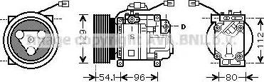 AVA MZK233 - Compressore, Climatizzatore www.autoricambi360.it