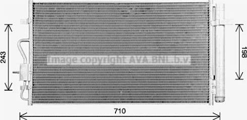 AVA OL5733D - Condensatore, Climatizzatore www.autoricambi360.it
