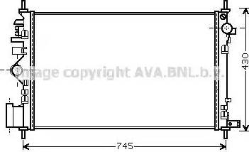 AVA OL 2469 - Radiatore, Raffreddamento motore www.autoricambi360.it