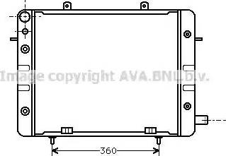 AVA OL 2059 - Radiatore, Raffreddamento motore www.autoricambi360.it