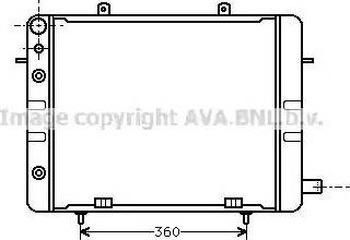 AVA OL 2058 - Radiatore, Raffreddamento motore www.autoricambi360.it
