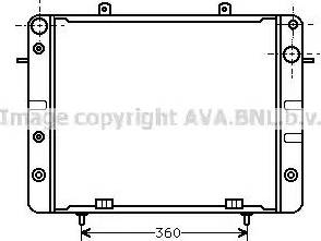 AVA OL 2057 - Radiatore, Raffreddamento motore www.autoricambi360.it
