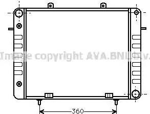 AVA OL 2039 - Radiatore, Raffreddamento motore www.autoricambi360.it